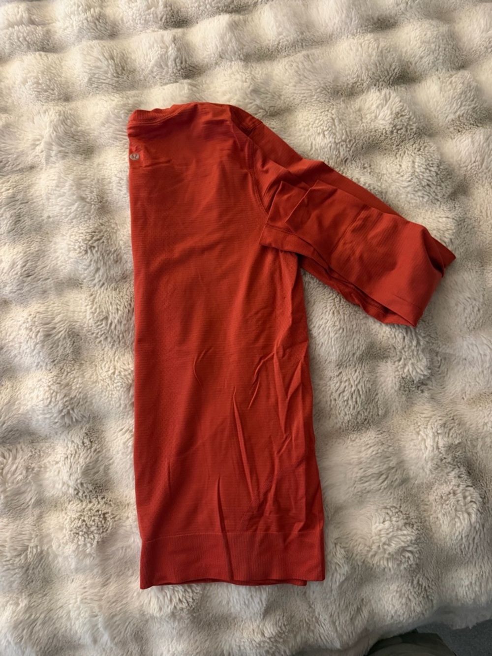 Lululemon swiftly relaxed burnt orange Active long sleeve Top